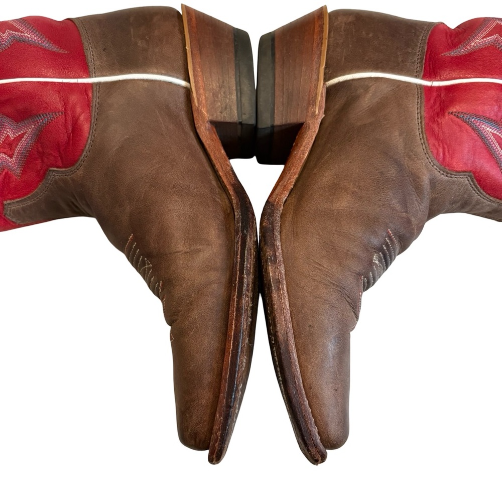 Justin Bent Rail BRL314 Square Toe Western Boots, Sz 6.5 C (also fits Sz 7B) - Picture 7 of 16